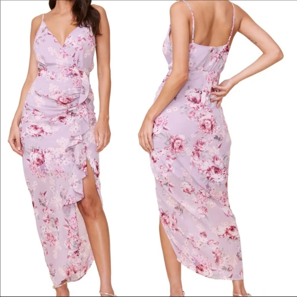 NWOT ASTR The Label Floral is Purple Chiffon Lilac
Floral Maxi Dress Size XS